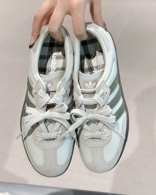 Adidas Originals Samba Aluminum 抹茶格紋 JR0893